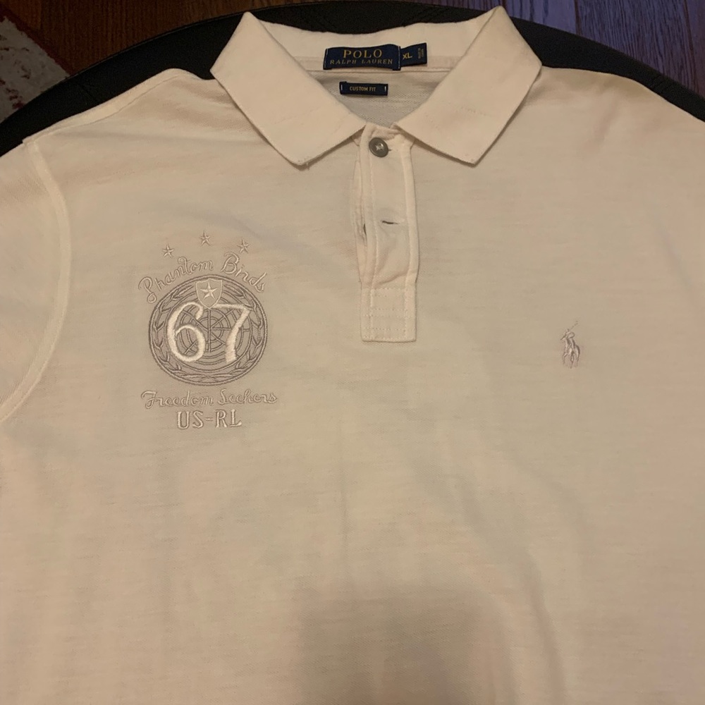 🐎 Polo by Ralph Lauren Rare Phantom Birds White polo🐎 *NWOT*